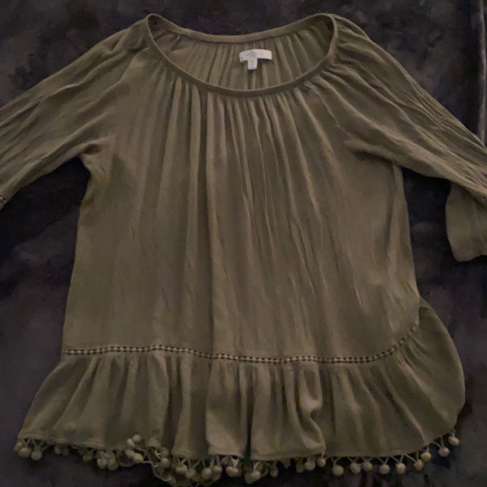 Fever green boho blouse